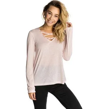 Pánské oblečení Tričko Rip Curl CRYSTAL LONG SLEEVE TEE Crystal Pink velikost M