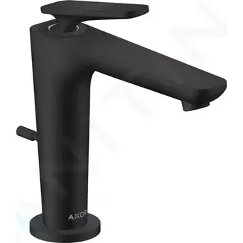 Vodovodní baterie Axor Citterio C Umyvadlová baterie s výpustí, EcoSmart, CoolStart, matná černá, 49031670