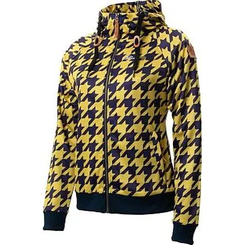 Dámská mikina Mikina Rehall CATTY Houndstooth Purple & Mustard velikost XXL