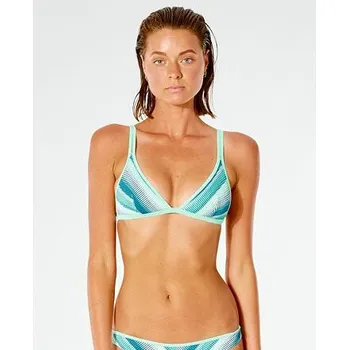 Dámské oblečení Plavky Rip Curl SUN RAYS TRI TOP Dark Teal velikost S