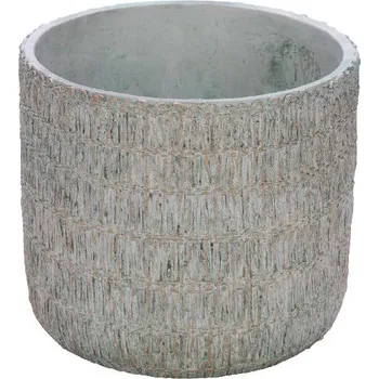 Obal na květináč Obal na květináč Cement, hnědá/zlatá, 10,x10,5x10,5cm (DOPRODEJ)|Ego Dekor