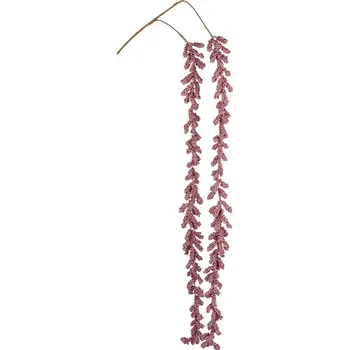 umělá květina Větev s bobulemi, růžová, 110cm (DOPRODEJ)|Ego Dekor