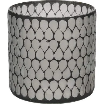 Svícen Svícen Mozaika, šedá, pr. 15cm * (DOPRODEJ)|Ego Dekor