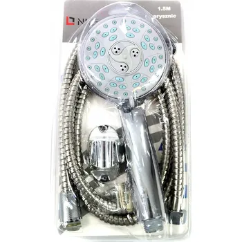 Sprchová hlavice SPRCHOVÁ Sprchová Hlavice CHROMOVANÁ + HADICE