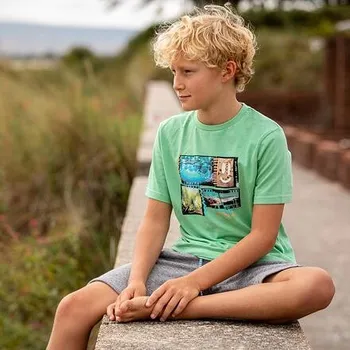 Pánská móda Tričko Animal MASHED Meadow Green velikost BL