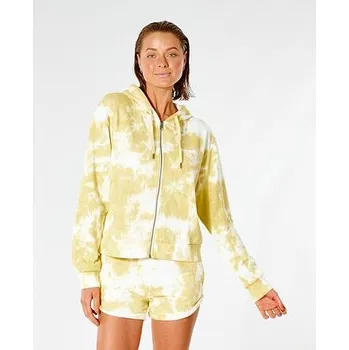 Dámská mikina Mikina Rip Curl CLASSIC SURF ZIP THROUGH Gold velikost XS