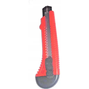 Pracovní nůž Nůž 18 mm, odlamovací čepel, silné kovové vodítko