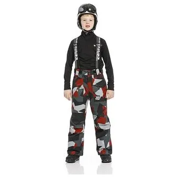 Chlapecké kalhoty Kalhoty Rehall DIGGER JR Camo Red Dahlia velikost 152