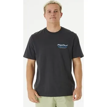Tričko Rip Curl POSTCARDS 2ND REEF TEE Washed Black velikost L