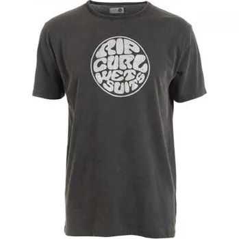 Pánské tričko Tričko Rip Curl WETTY LOGO TEE Black velikost L