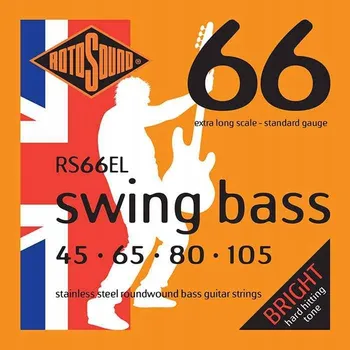 Struna pro kytaru a smyčcový nástroj Struny ROTOSOUND RS66EL Swing Bass (45-105)