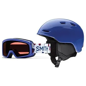 Cyklistická přilba Helma + brýle Smith ZOOM JR/RASCAL Klein Blue / RC36 velikost YS