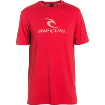 Pánské tričko Tričko Rip Curl CORP SS TEE Pompeian Red velikost XXL