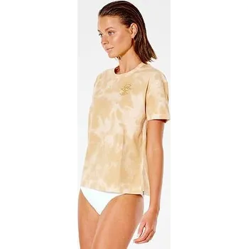 Dámské tričko Lykra Rip Curl ICON OF SURF S/SL UV Gold velikost 12