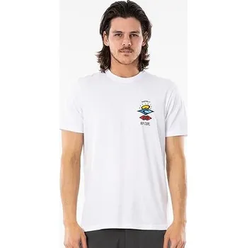 Pánská móda Tričko Rip Curl SEARCH ESSENTIAL TEE White velikost L