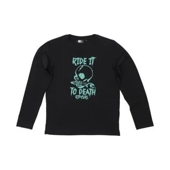 Dámské tričko Tričko Rip Curl RIDE IT LS TEE Black velikost 16