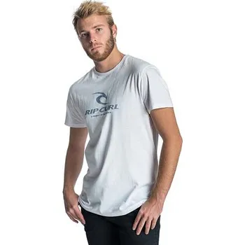 Pánské tričko Tričko Rip Curl PEAK ICON S/S TEE Optical White velikost XXL