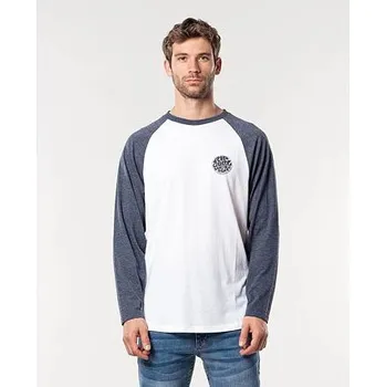 Pánské tričko Tričko Rip Curl THE WETTY L/S TEE White velikost M