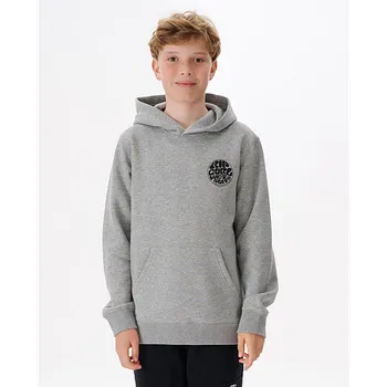 Chlapecká mikina Mikina Rip Curl WETSUIT ICON HOOD-KID Grey Marle velikost 14