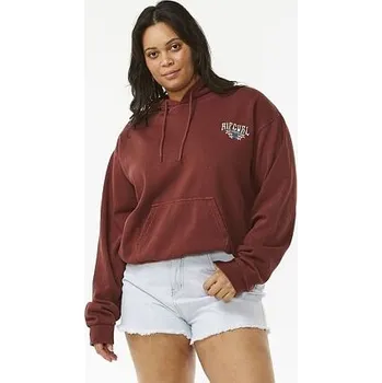 Pánská móda Mikina Rip Curl BLOCK PARTY RELAXED HOOD Plum velikost S