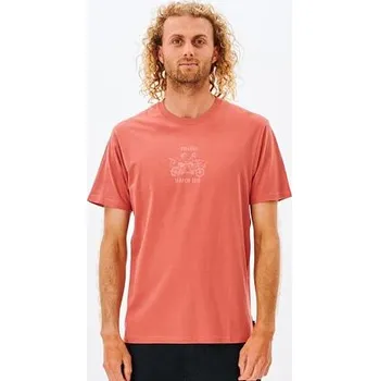 Pánské tričko Tričko Rip Curl SEARCH TRIP TEE Dusty Mushroom velikost L