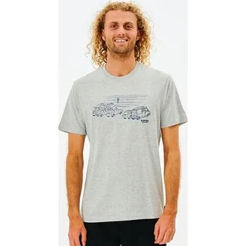 Pánské tričko Tričko Rip Curl SEARCH TRIP TEE Grey Marle velikost M