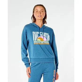 Dámská mikina Mikina Rip Curl WAVE SHAPERS HOOD Dark Teal velikost XS