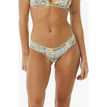 Dámské plavky Plavky Rip Curl BLOCK PARTY CHEEKY PANT Blue velikost XXL