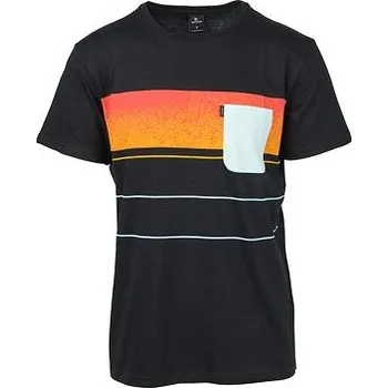 Pánské tričko Tričko Rip Curl SQUAD BLOCK SS TEE Black velikost M