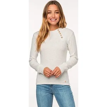 Pánské tričko Svetr Rip Curl COSY LONG SLEEVE TEE White Marle velikost S