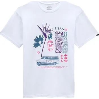 Pánské tričko Tričko Vans WARPED VACATION SS TEE White velikost S