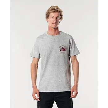 Pánské tričko Tričko Rip Curl KLAXON S/S TEE Cement Marle velikost L
