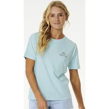 Pánská móda Tričko Rip Curl SHORE BREAK RELAXED TEE Light Blue velikost M