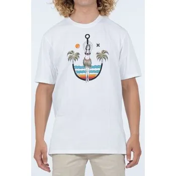 Pánské tričko Tričko Hurley ANCHORS AWAY White velikost M
