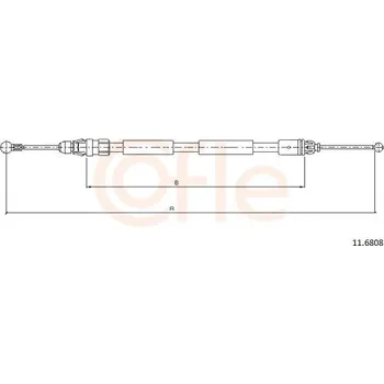 Autodíl Tažné lanko, parkovací brzda COFLE 11.6808