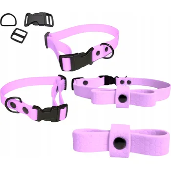 Obojek pro psa OBROŽEK S MAŠLÍ PRO MALÉ PSY MĚKKÝ VODĚODOLNÝ BIOTHANE HEXA S