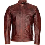 Pánská Kožená Bunda King Zoriel Brixton Hnědá Velikost: 4XL