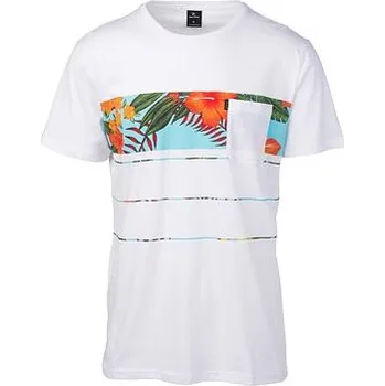 Tričko Rip Curl SQUAD BLOCK SS TEE Optical White velikost M