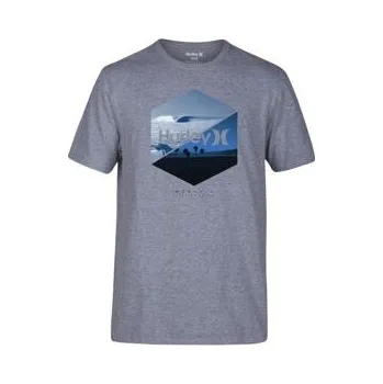 Pánské tričko Tričko Hurley SEVEN TWENTY Dark Grey Htr velikost L