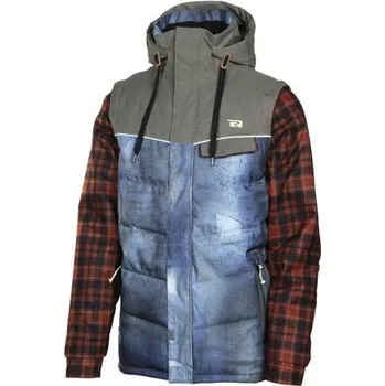 Pánská bunda Bunda Rehall BRATT-R checks rusty red velikost XL