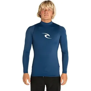 Pánské tričko Lykra Rip Curl CORPO L/SL UV TEE Navy velikost S