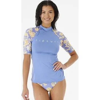 Pánské tričko Lykra Rip Curl OCEANS TOGETHER UPF 50+ SS TOP Blue velikost XL
