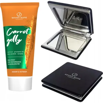 Přípravek na opalování 7suns Carrot Gelly Urychlovač Opalování 200 Ml + Dvojité Zrcátko