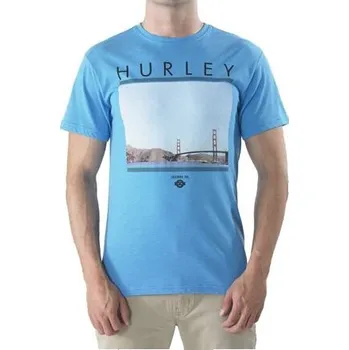 Pánské tričko Tričko Hurley GOLDEN GATE Photo Blue velikost XL