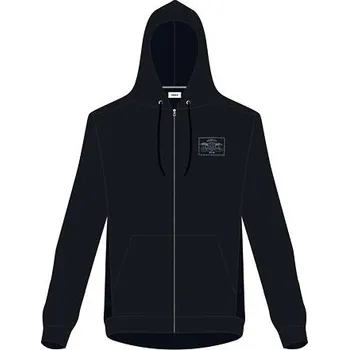 Pánská mikina Mikina Hurley SURF CHECK CHAINED UP ZIP Black velikost XL