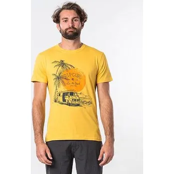 Pánské tričko Tričko Rip Curl TUC TUC S/S TEE Washed Yellow velikost XXL