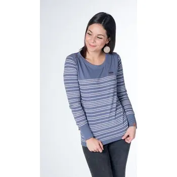 Pánské tričko Tričko Alife and Kickin LEONIE B Nightblue Stripes velikost M