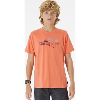 Dámské tričko Tričko Rip Curl TUCKITO TEE -BOY Peach velikost 10