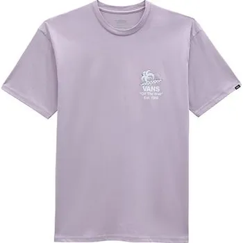 Tričko Vans CHECKERBOARD BLOOMING SS TEE Lavender Frost velikost XL
