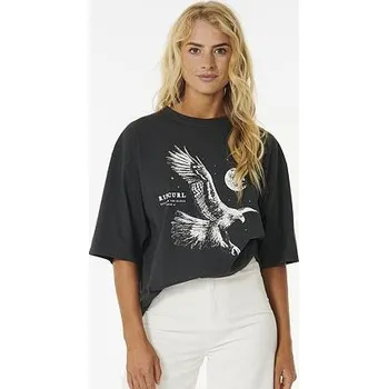 Pánské tričko Tričko Rip Curl MIDNIGHT HERITAGE TEE Washed Black velikost S